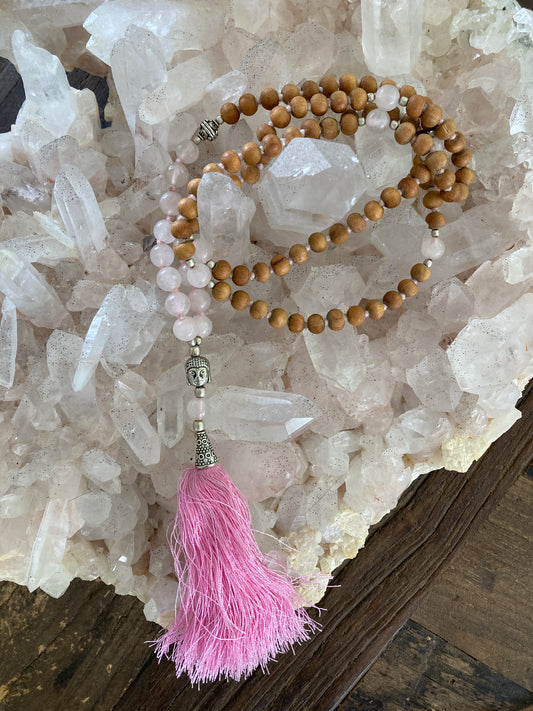 Rose Quartz Mala Beads